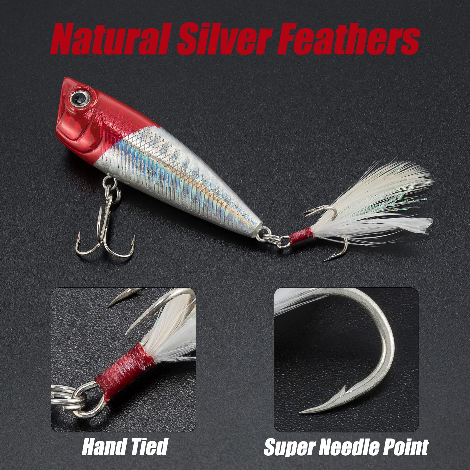 Product parameters: size and weight of Alwonder popper lures