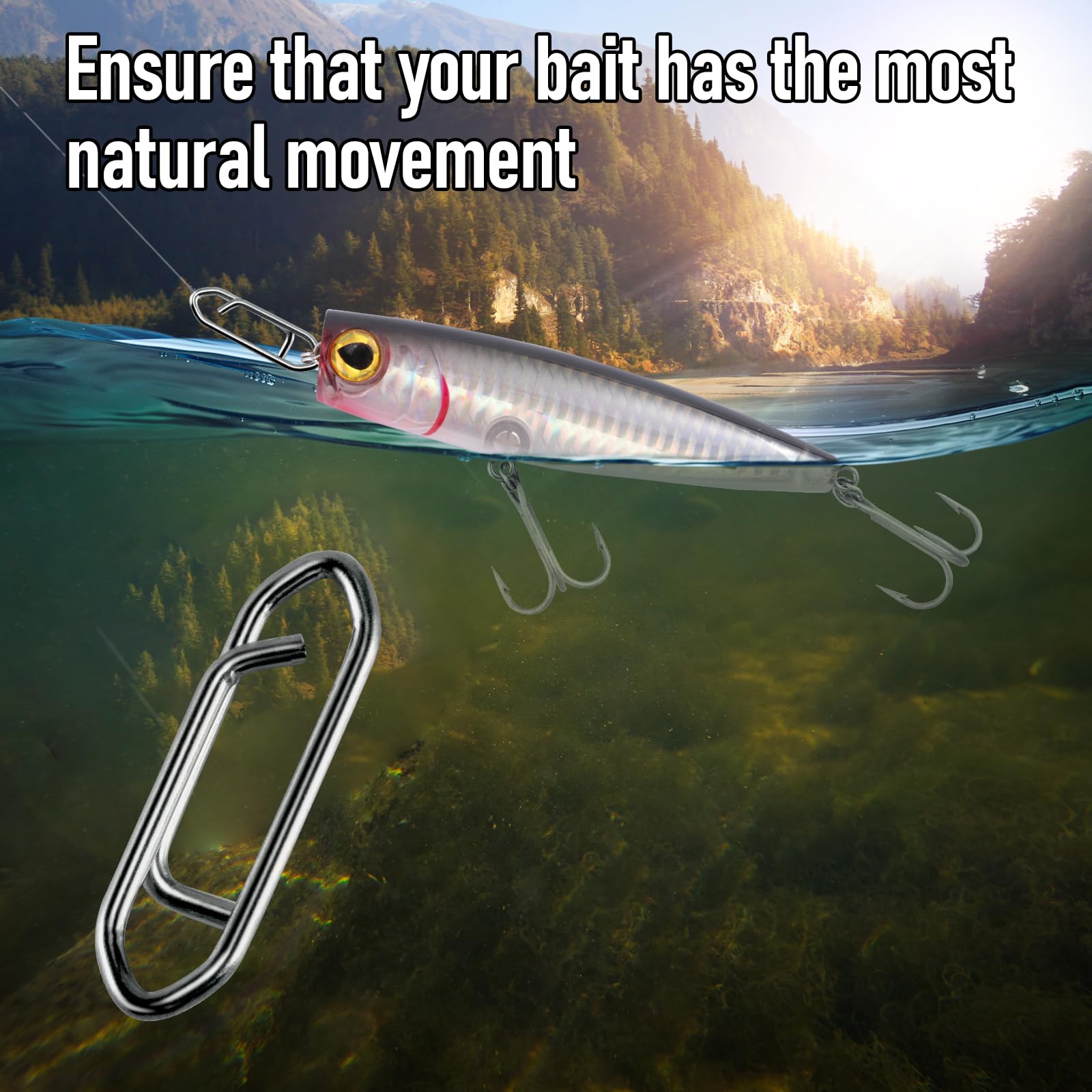 Lure compatibility with crankbait, swimbait, minnow, and popper