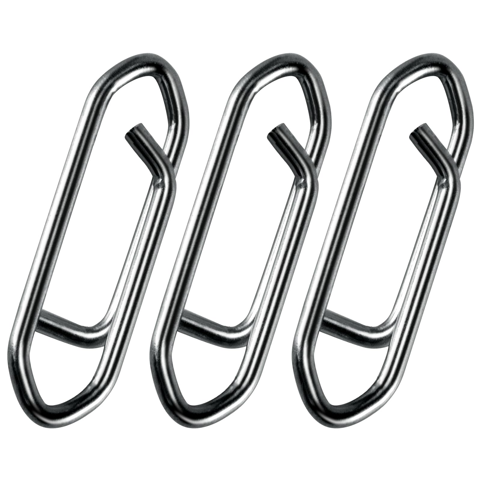 Alwonder 50Pcs speed clips set, 75LB stainless steel fishing snaps