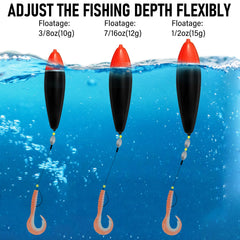 3.5 inch bobber size 3/8oz for fishing