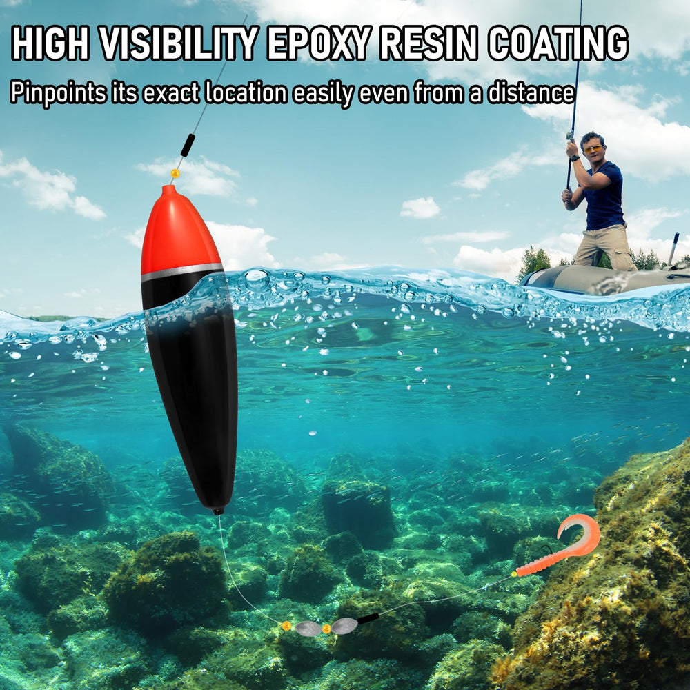 Durable sycamore wood bobber with waterproof coating
