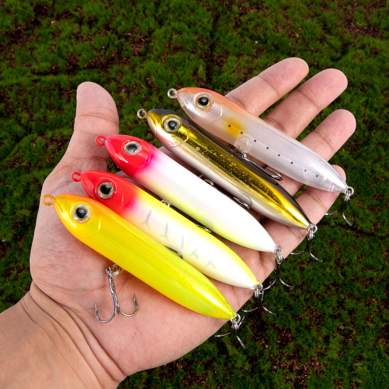 Alwonder top water lure set packaging and display