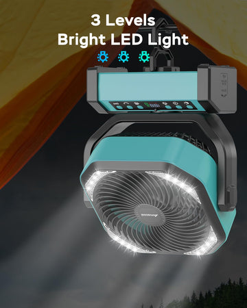 AMACOOL LED light at 150 lumens supports night use