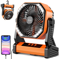 AMACOOL portable fan 20000mAh for all-day cooling on outdoor trips.