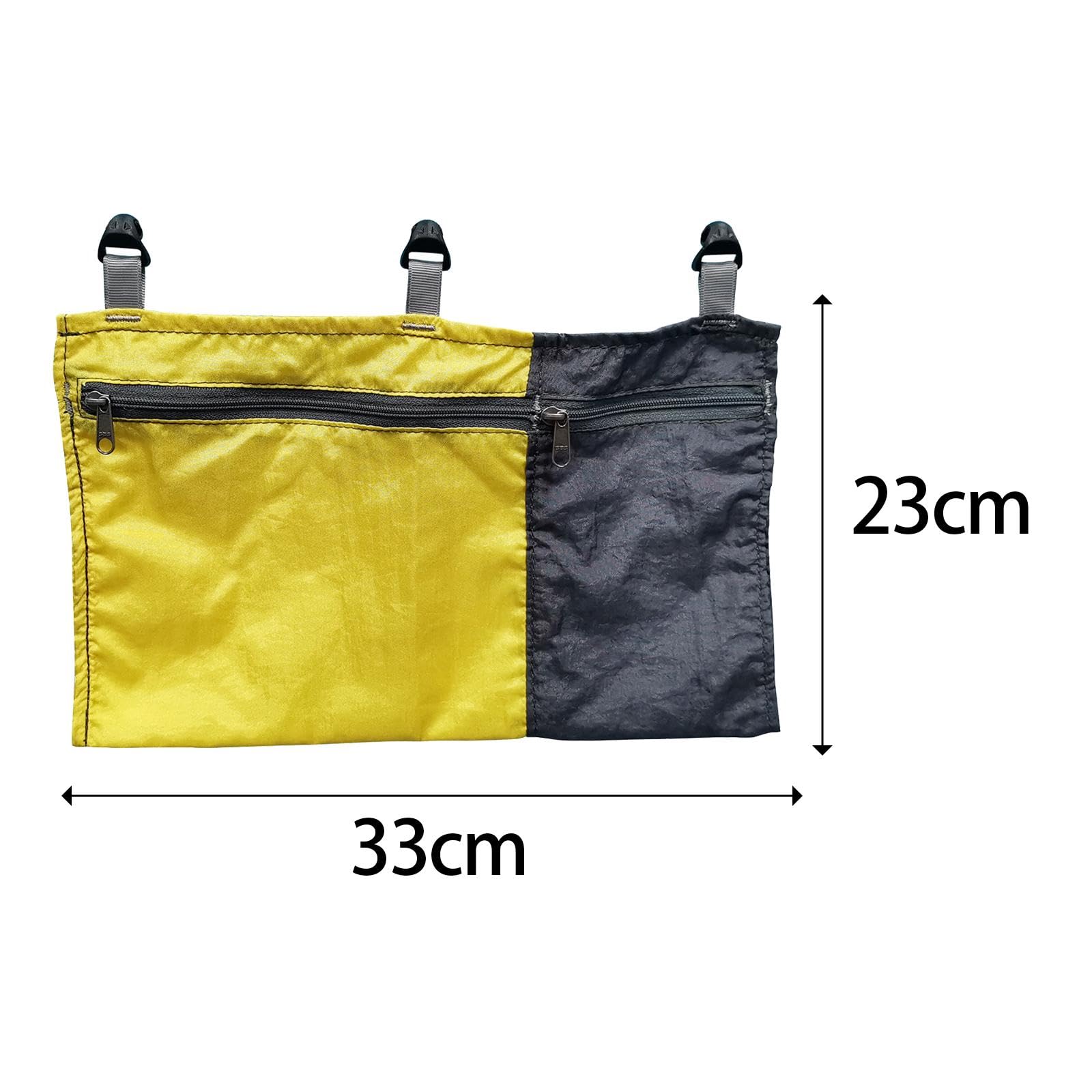 Amagogo Hammock Organizer Bag yellow beach setup keeps essentials organized