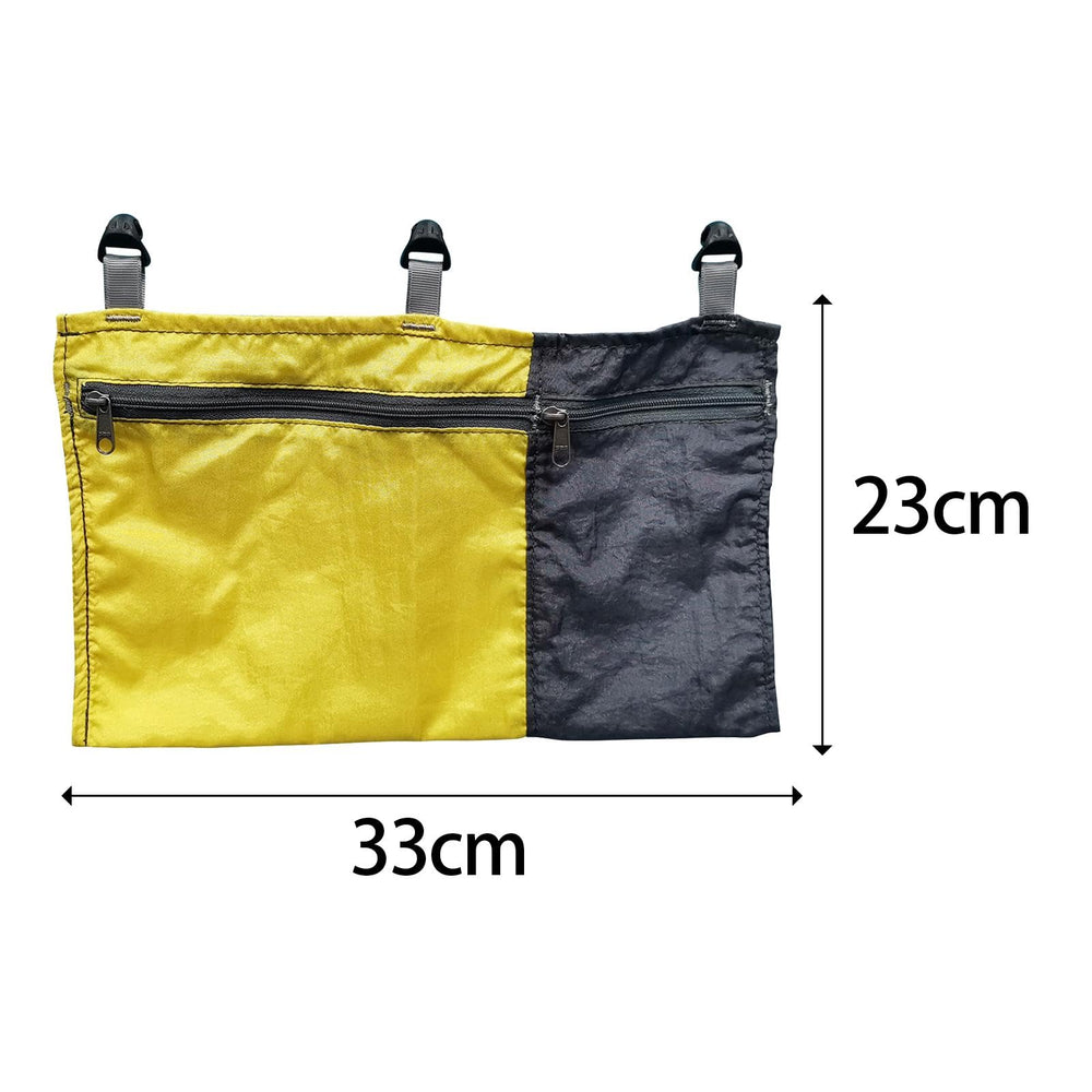 Amagogo Hammock Organizer Bag yellow beach setup keeps essentials organized
