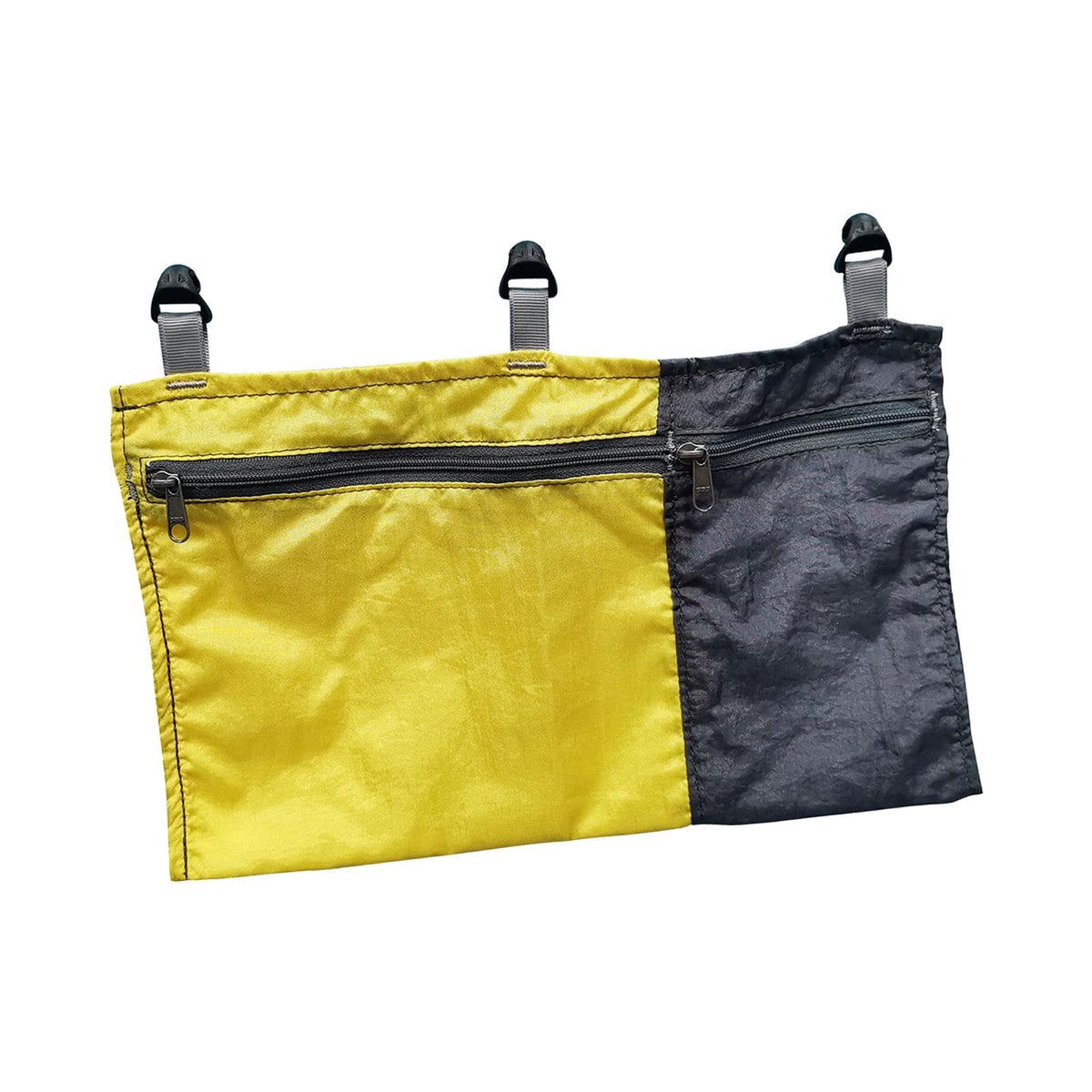Amagogo Hammock Organizer Bag yellow front view ready for outdoor use