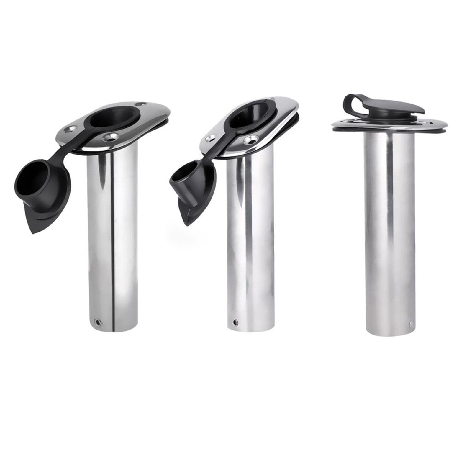 Tap-in installation of rod holder liner with waterproof cap