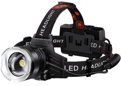 AMAKER headlamp rechargeable battery shows long-run power for outdoor use.