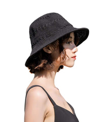 AMAKU bowknot stylish sun hat adds elegant flair.