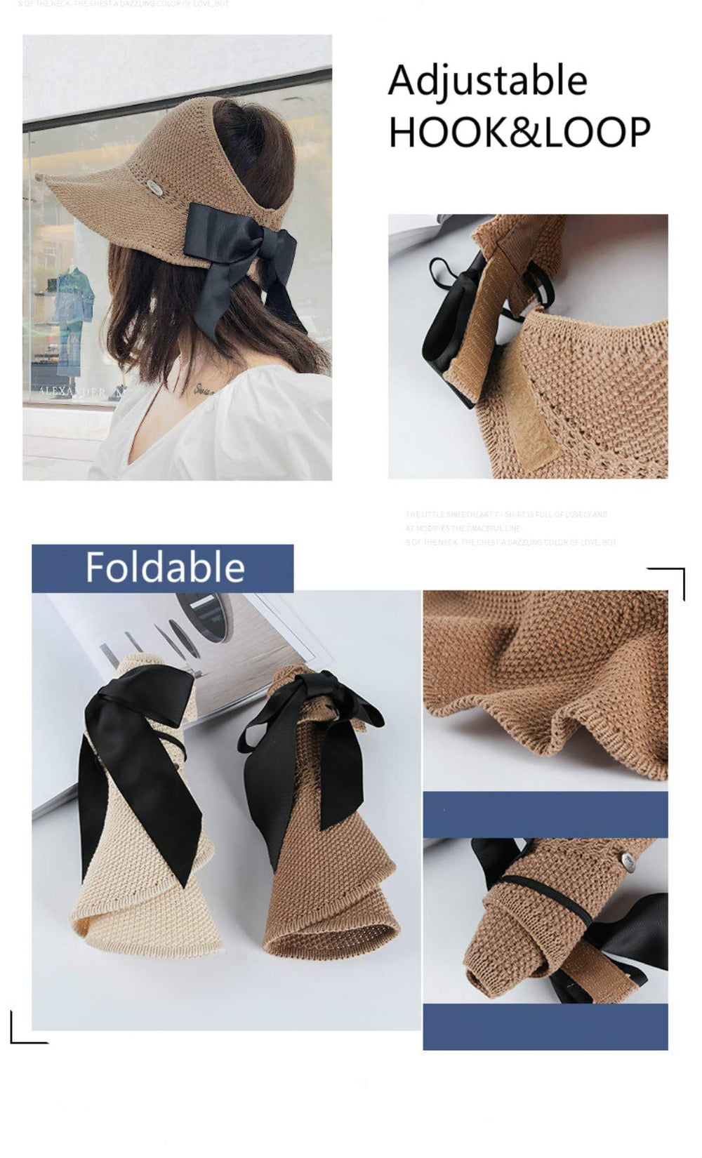 AMAKU Travel-friendly Sun Hat folds flat for packing.