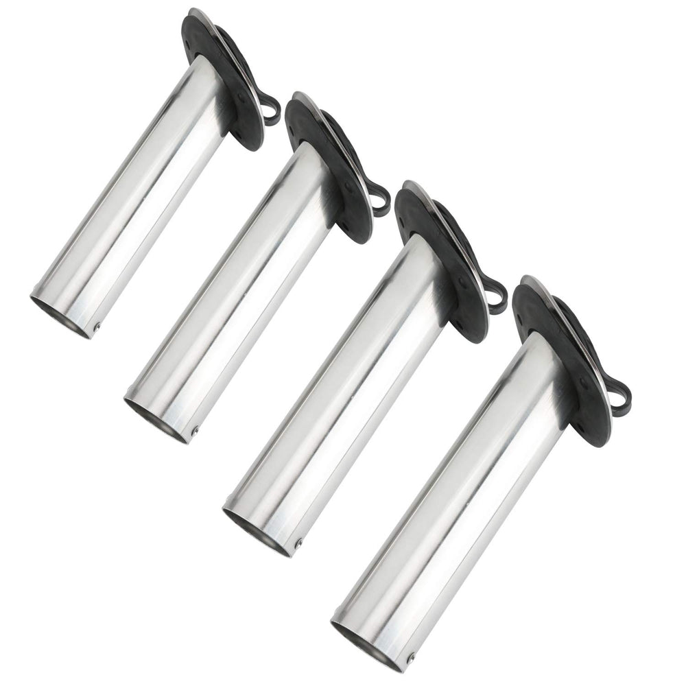 Polished 304 stainless steel top plate and tubing for rod holder