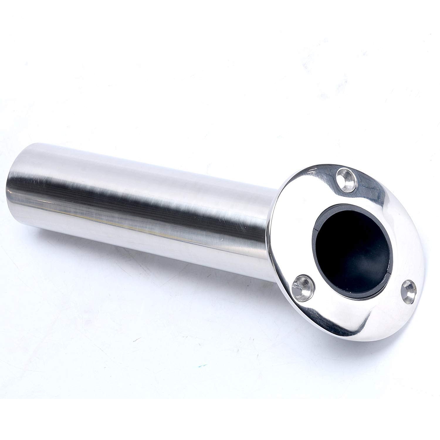 Amarine Made closed-bottom drain-tail design detail protecting interior of boat.