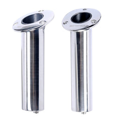 Amarine-made rod holders, 30-degree front view