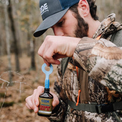 Amber glass bottle preserves freshness and potency