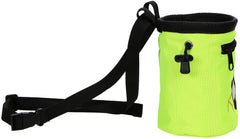 AMC chalk bag belt clip secures bag around waist for hands-free chalking