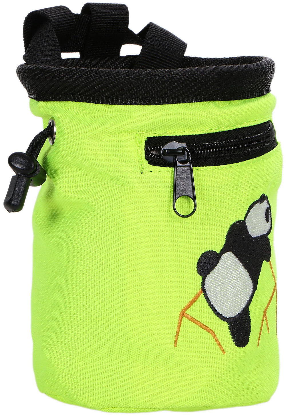 AMC chalk bag wide opening enables easy chalk access for large hands