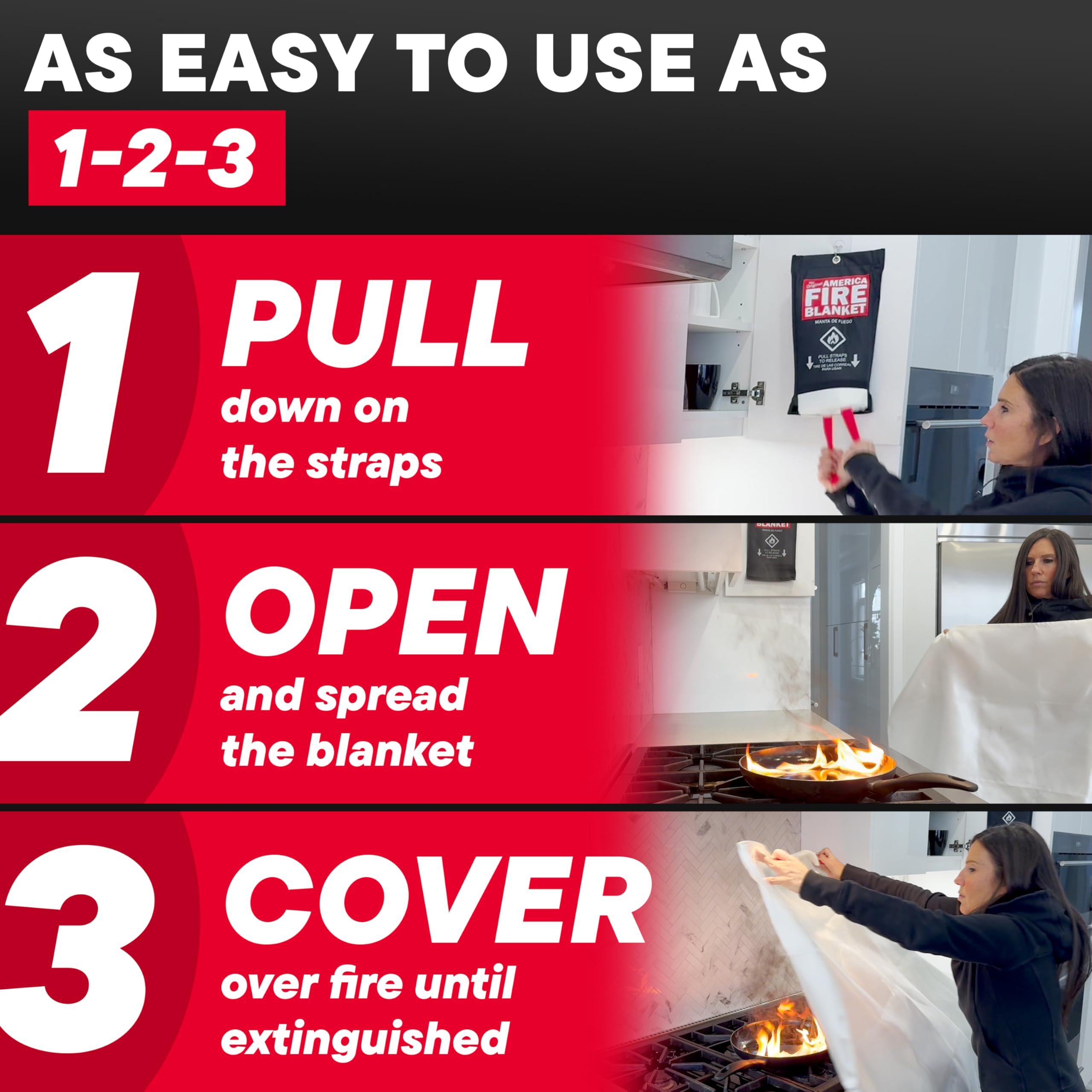 America Fire Blanket car-boat-fire photo highlights portable protection anywhere vehicles and boats