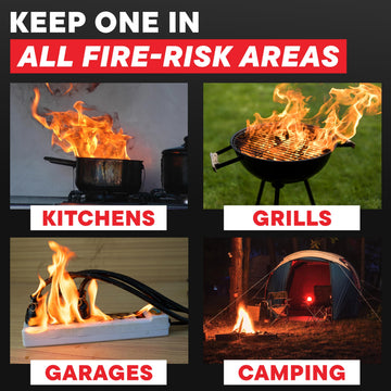 America Fire Blanket family-safe image conveys peace of mind during unexpected flare-ups