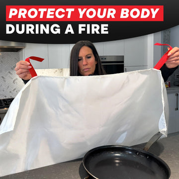 America Fire Blanket never-expires image underscores maintenance-free reliability