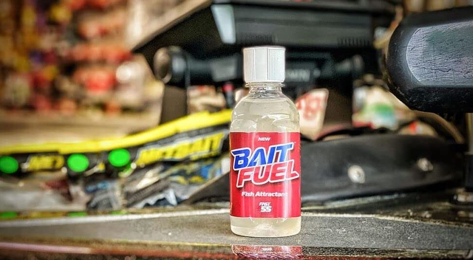 American Baitworks NetBait BaitFuel Gel on bass fishing scenario suggesting longer hold times