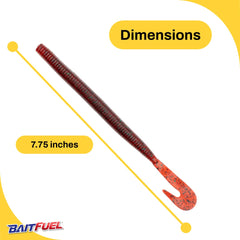 Mega Bopper tail detail shows enlarged tail for strong vibration.