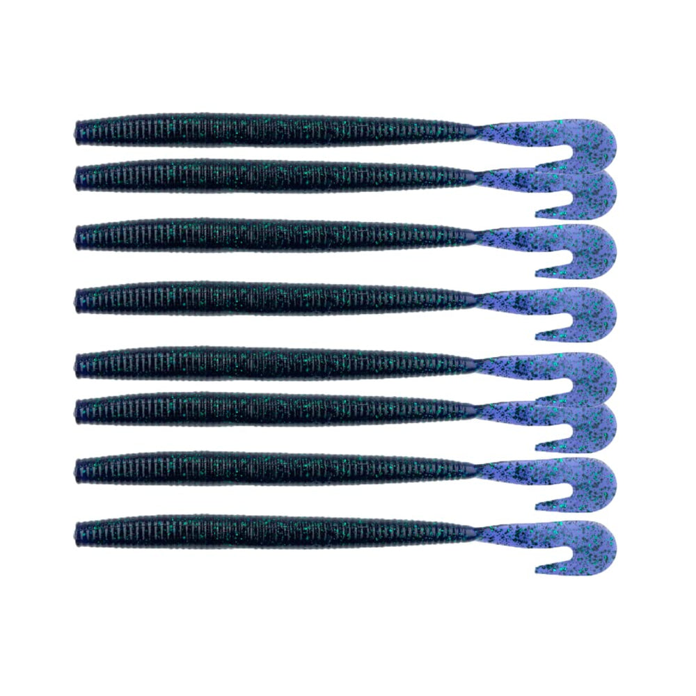 American Baitworks BaitFuel MegaBopper 7.7-inch worm shows mega vibration tail for grass beds.