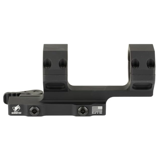 AM DEF Delta scope mount installed on a rifle for secure aiming