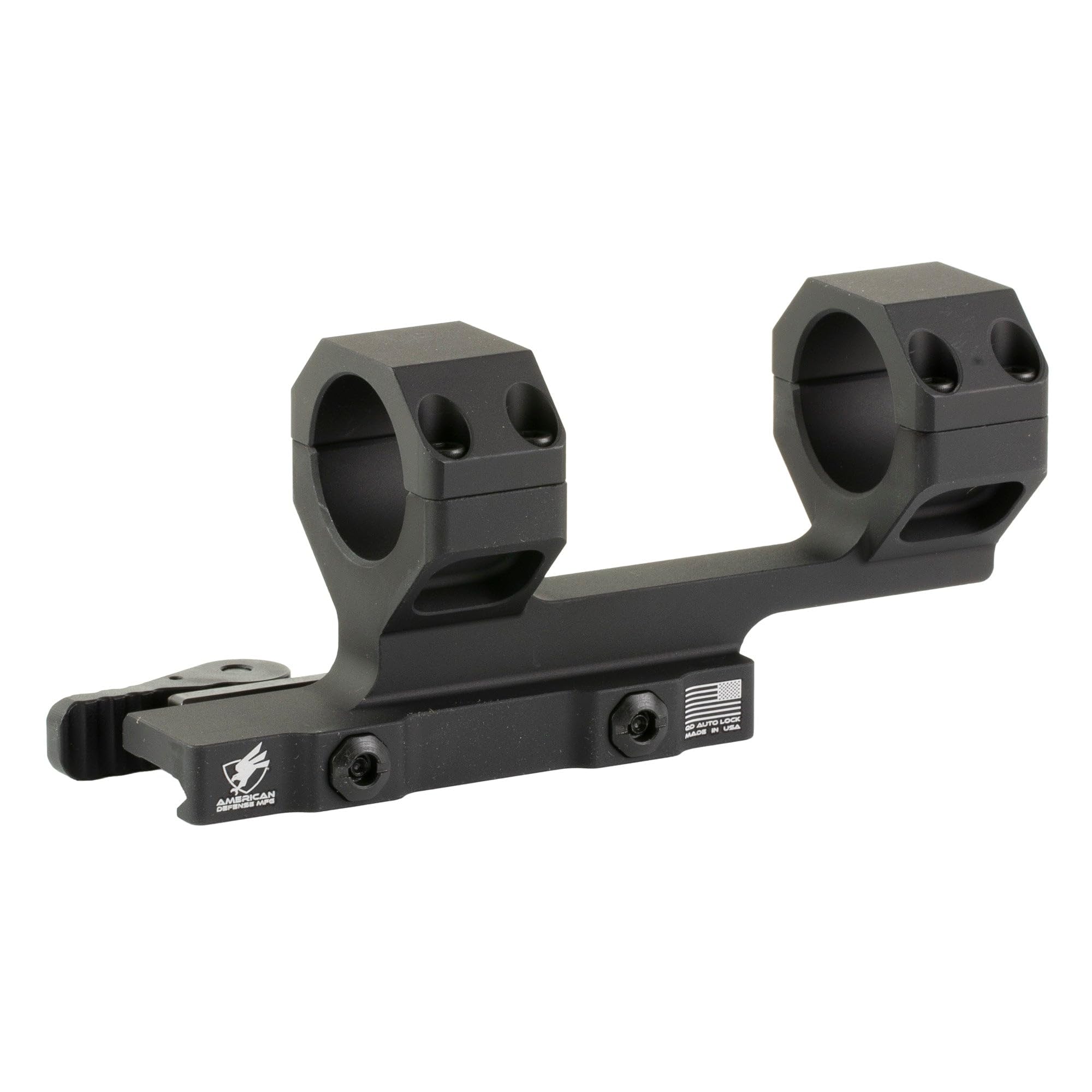 American Defense Mfg AM DEF Delta mount for 30mm scopes, stable aiming platform.