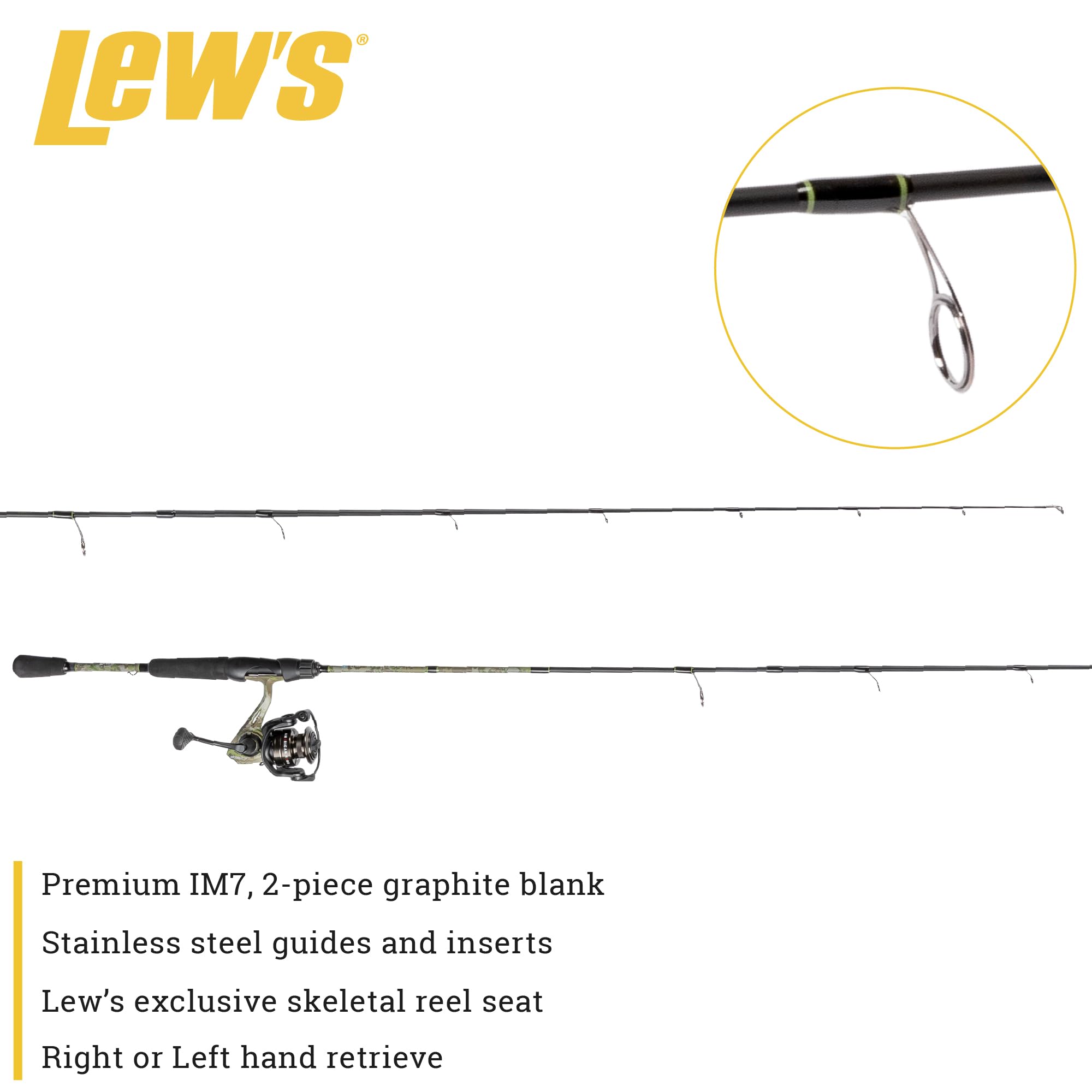 Spinning rod and reel setup in American Hero Camo