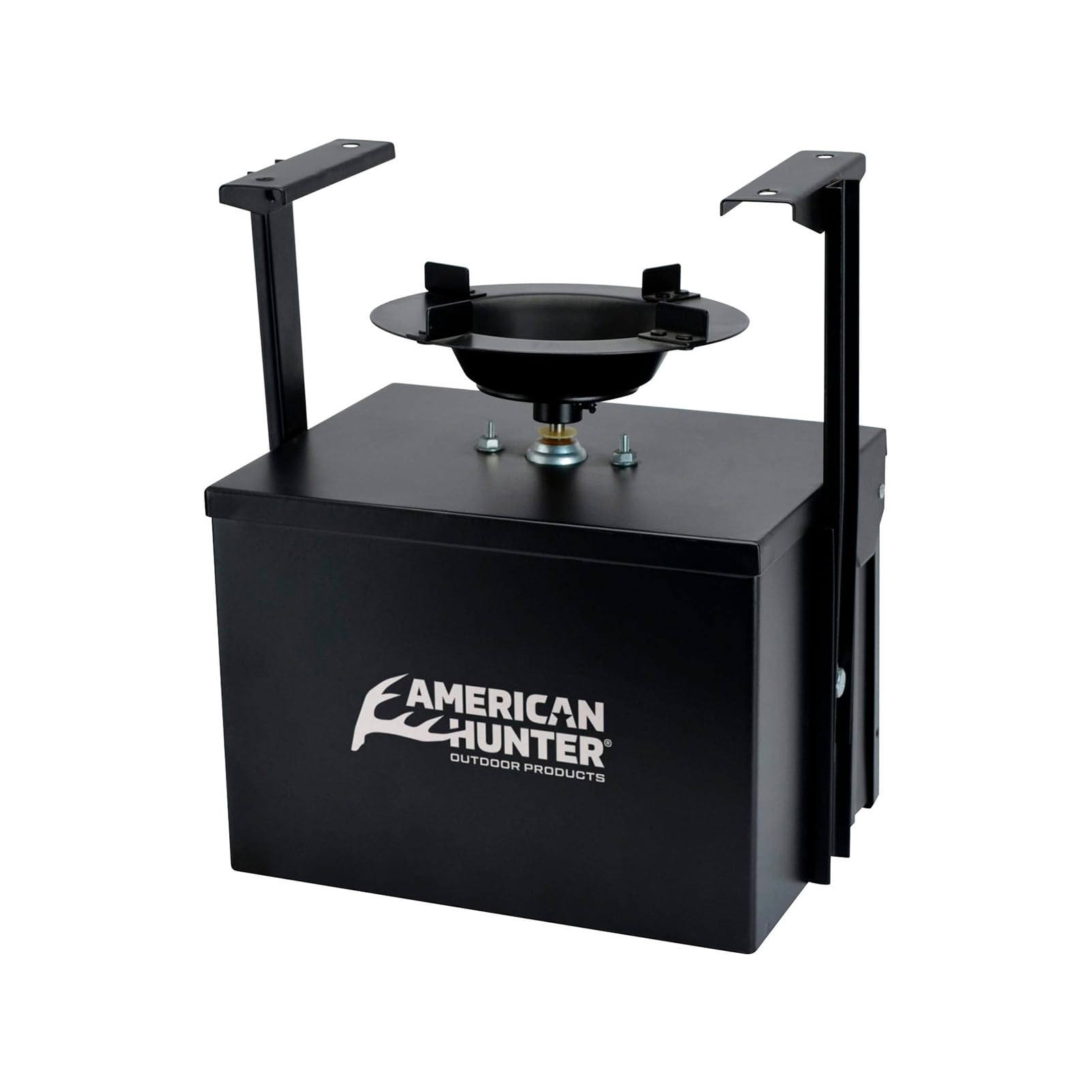 American Hunter Spin Feeder timer enables programmable feeding at dawn or dusk.