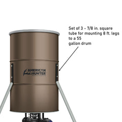 Back plate, bolts, and 3 square-tube legs for the leg adapter kit