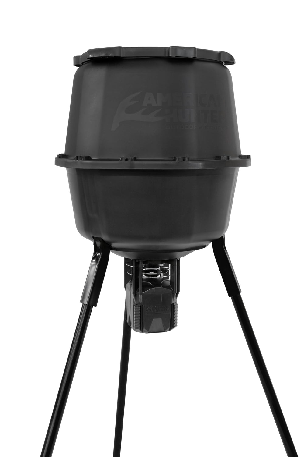American Hunter WF 30gal nesting hopper with XD-Pro for organized storage.