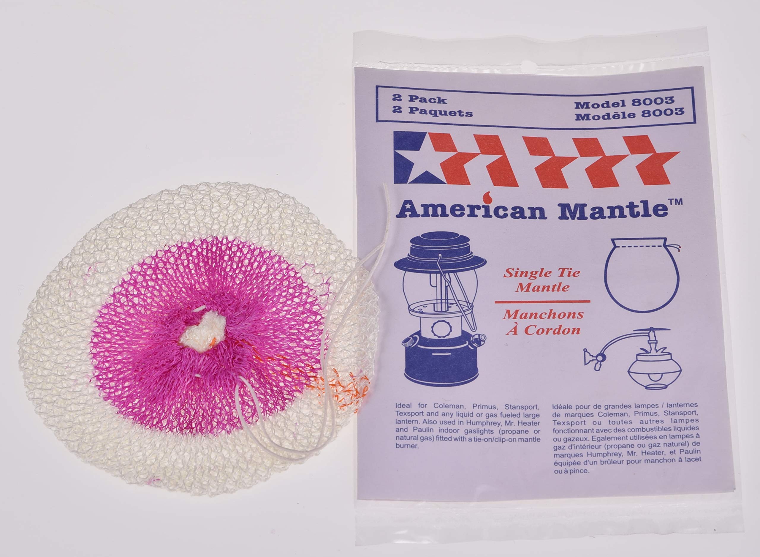 American Mantle 300 CP clear mantle fits large lanterns with propane, butane, or liquid fuel