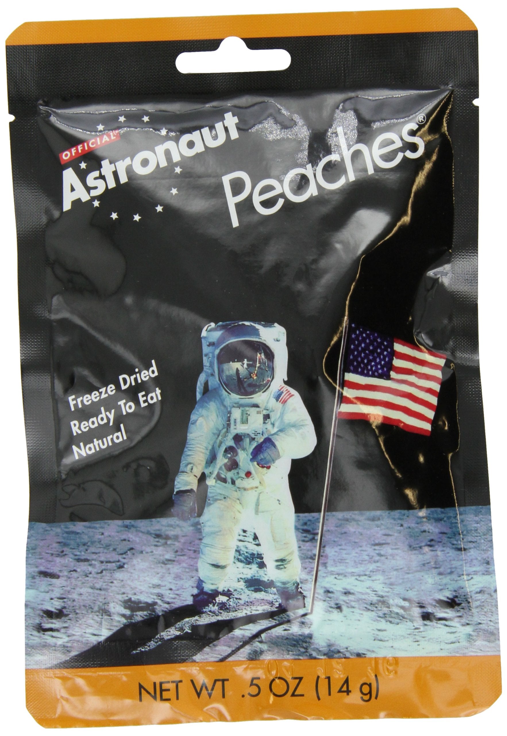 American Outdoor Products freeze-dried peaches ready-to-eat snack for hiking.