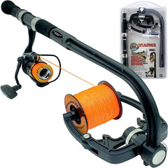American Spirit line winder with graphite frame and ball-bearing rotation for smooth spooling.