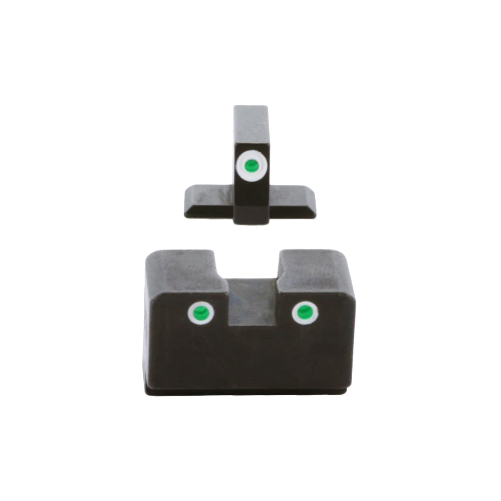 AmeriGlo Classic rear sight with two tritium lamps for precise low-light alignment