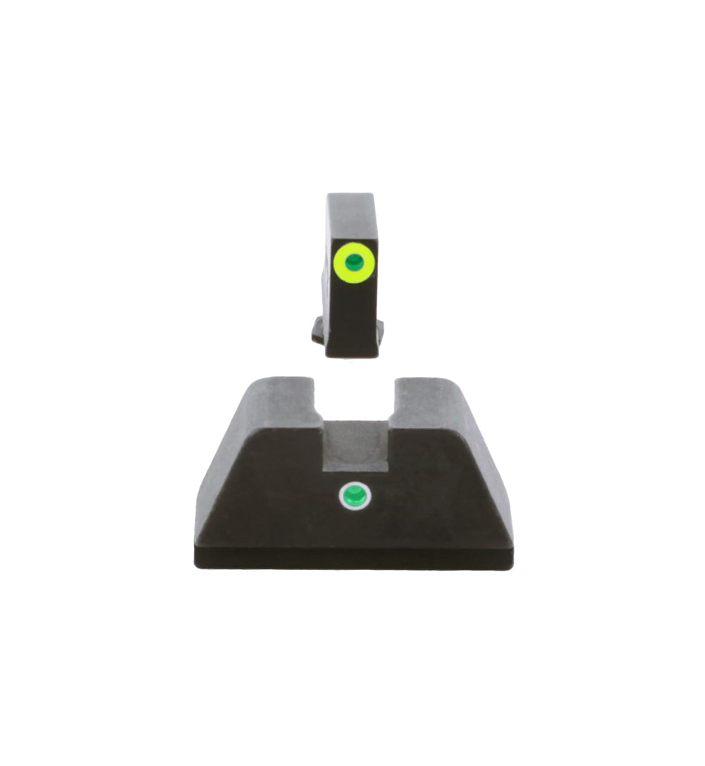 AmeriGlo Glock rear green dot provides rapid target acquisition in dim light.