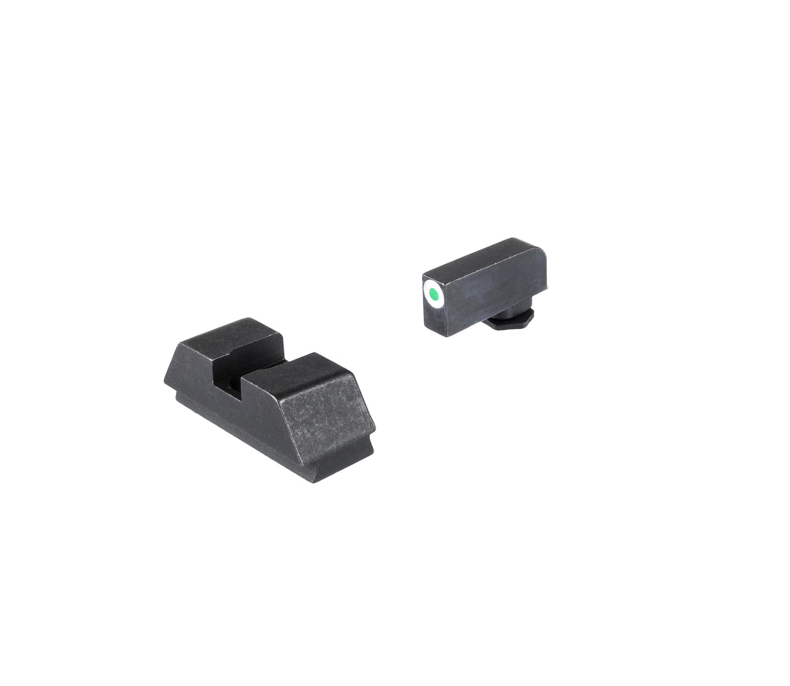 AmeriGlo optic-compatible Glock sight set ready for co-witness with red dot.