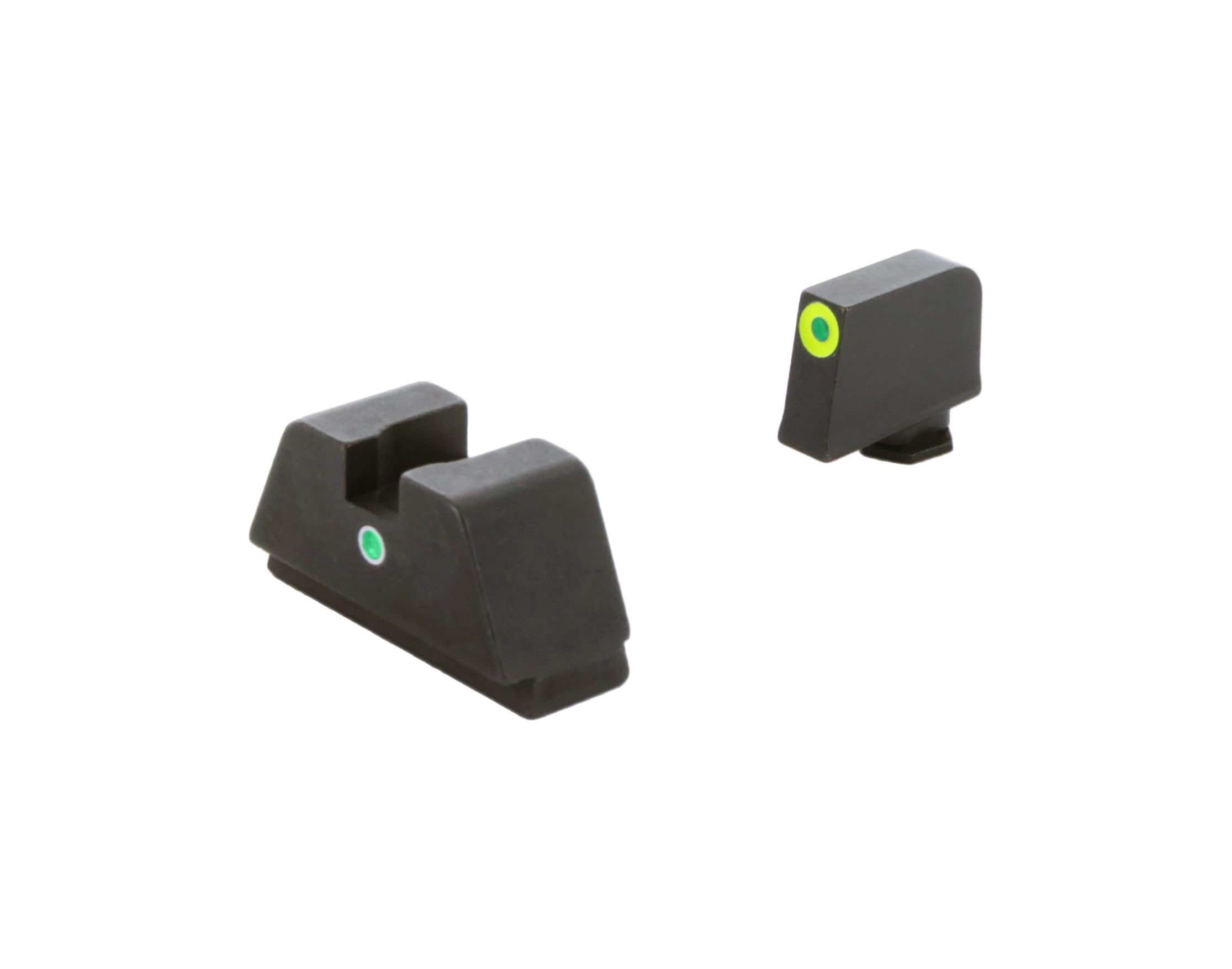 AmeriGlo optic-ready sight set for Glock supports reliable co-witness with red dots.