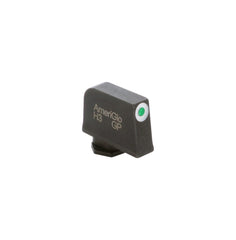 AmeriGlo Tritium front sight with green outline for Glock enhances low-light visibility.