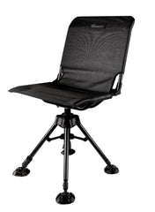 Ameristep 360-degree silent swivel blind chair front view in black
