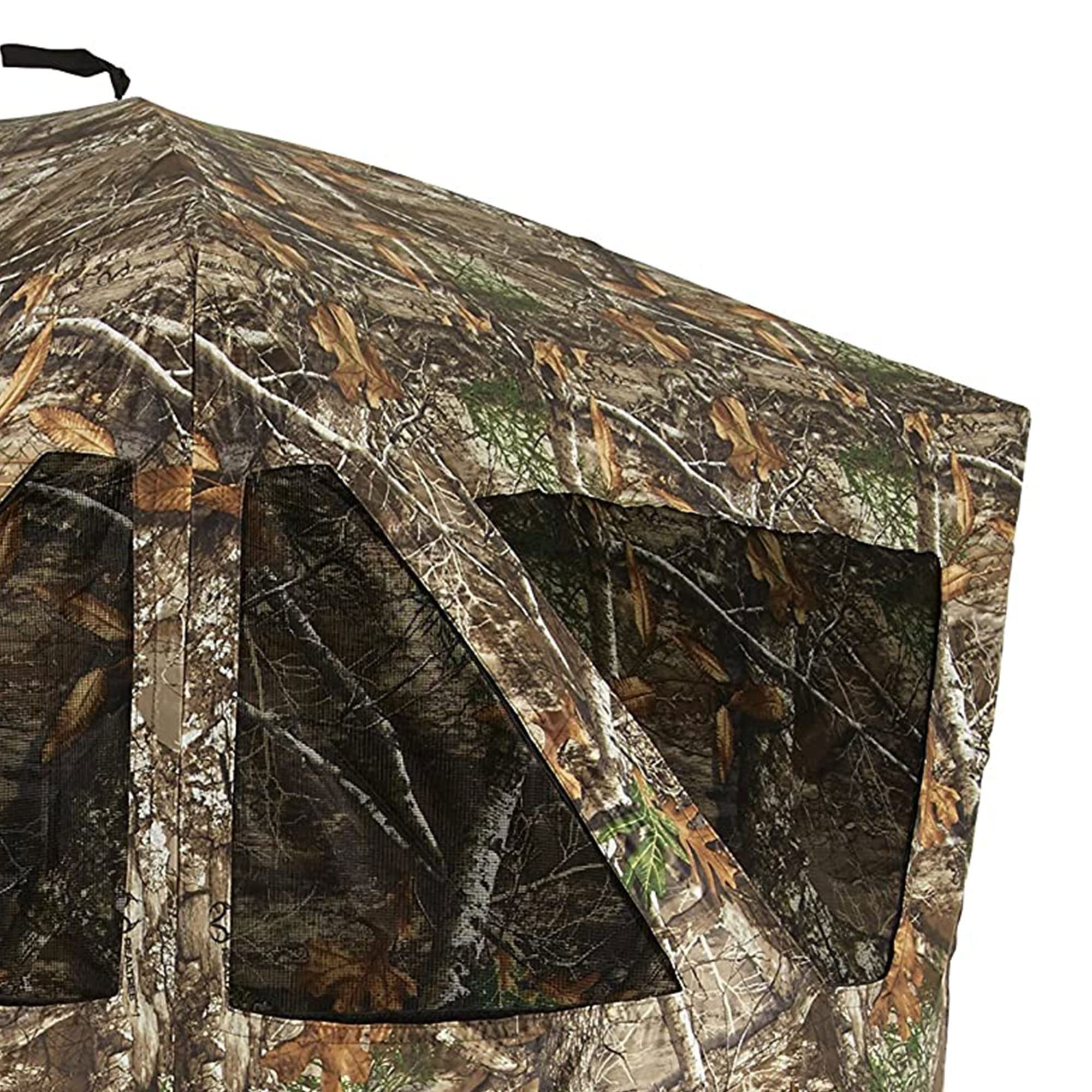 Ameristep Care Taker compact design fits tight-spot woodland hunts.