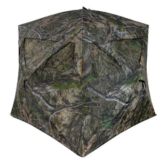 Ameristep Care Taker wide-bottom layout offers space for two hunters and gear.