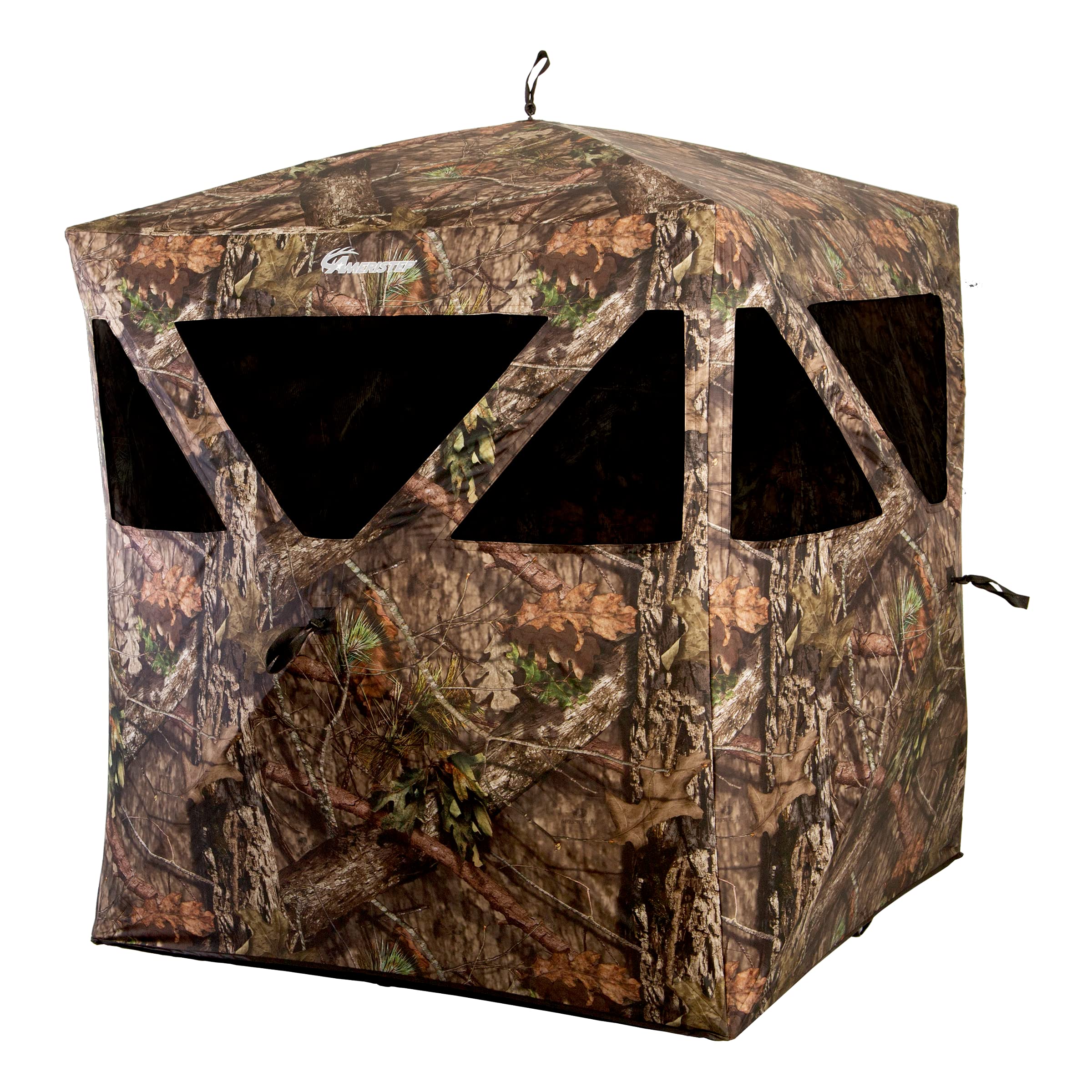 Ameristep Caretaker Run & Gun hub blind in Mossy Oak Break-Up Country camouflage