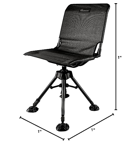 Ergo-mesh fabric seat on Ameristep swivel chair