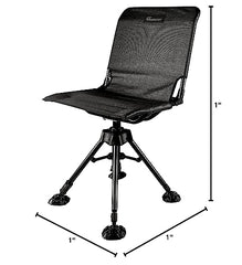 Ergo-mesh fabric seat on Ameristep swivel chair