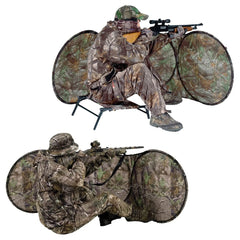 Ameristep Jakehouse wind-stable tie-downs for gusty conditions.