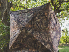 Ameristep Silent Brickhouse 10 windows view highlighting broad visibility while staying concealed