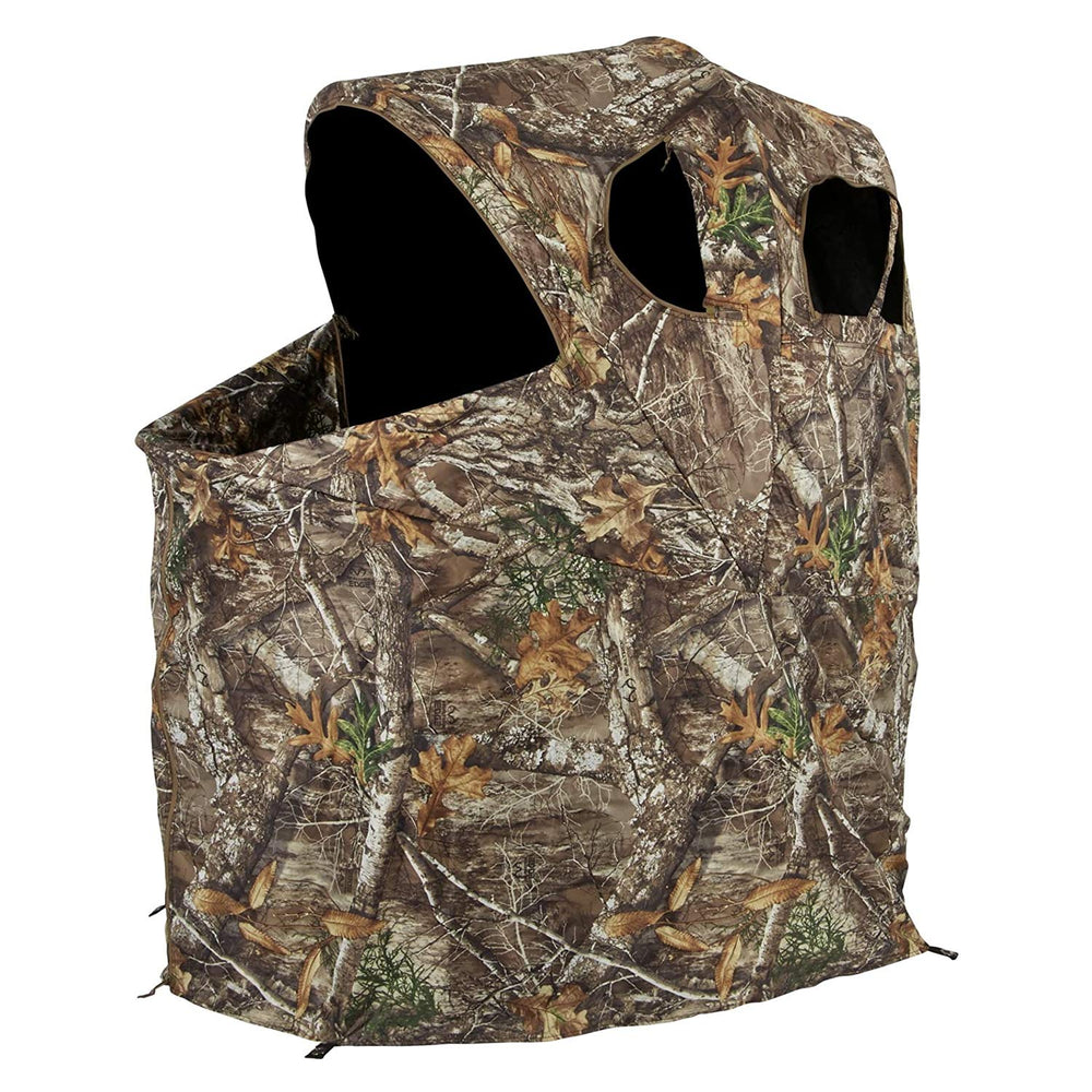 Ameristep Tent Chair Blind setup view showing fast assembly for hunting.